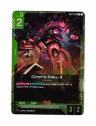 Chars Zaku II Foil G001-026 R Newtype Rising (GD01)