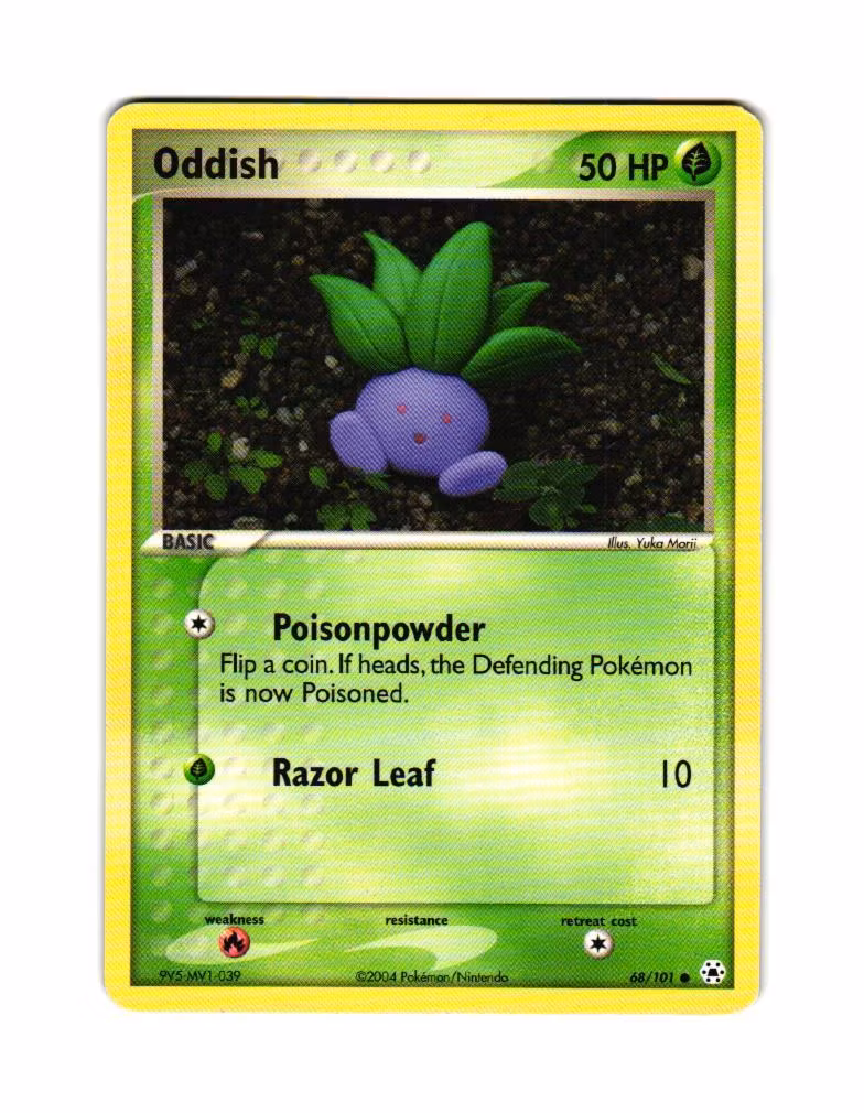 Oddish Common 68/101 EX Hidden Legends Pokemon
