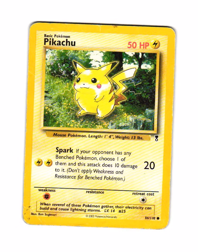 Pikachu Common 86/110 Legendary Collection Pokemon
