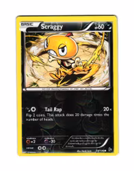 Scraggy Reverse Holo Common 58/106 XY Flashfire Pokemon