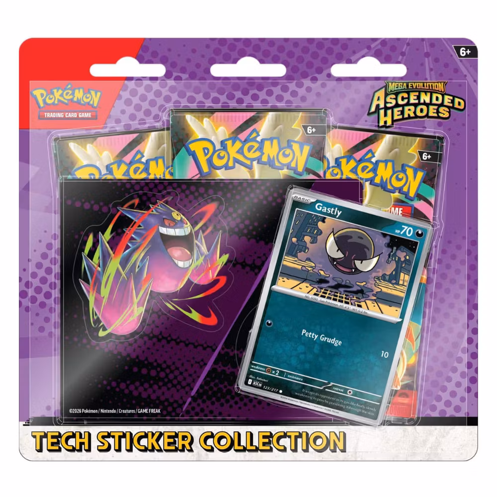 Pokémon Mega Evolution: Ascended Heroes Tech Sticker Collection Blister (Charmander) (3 Pack) (ENG)