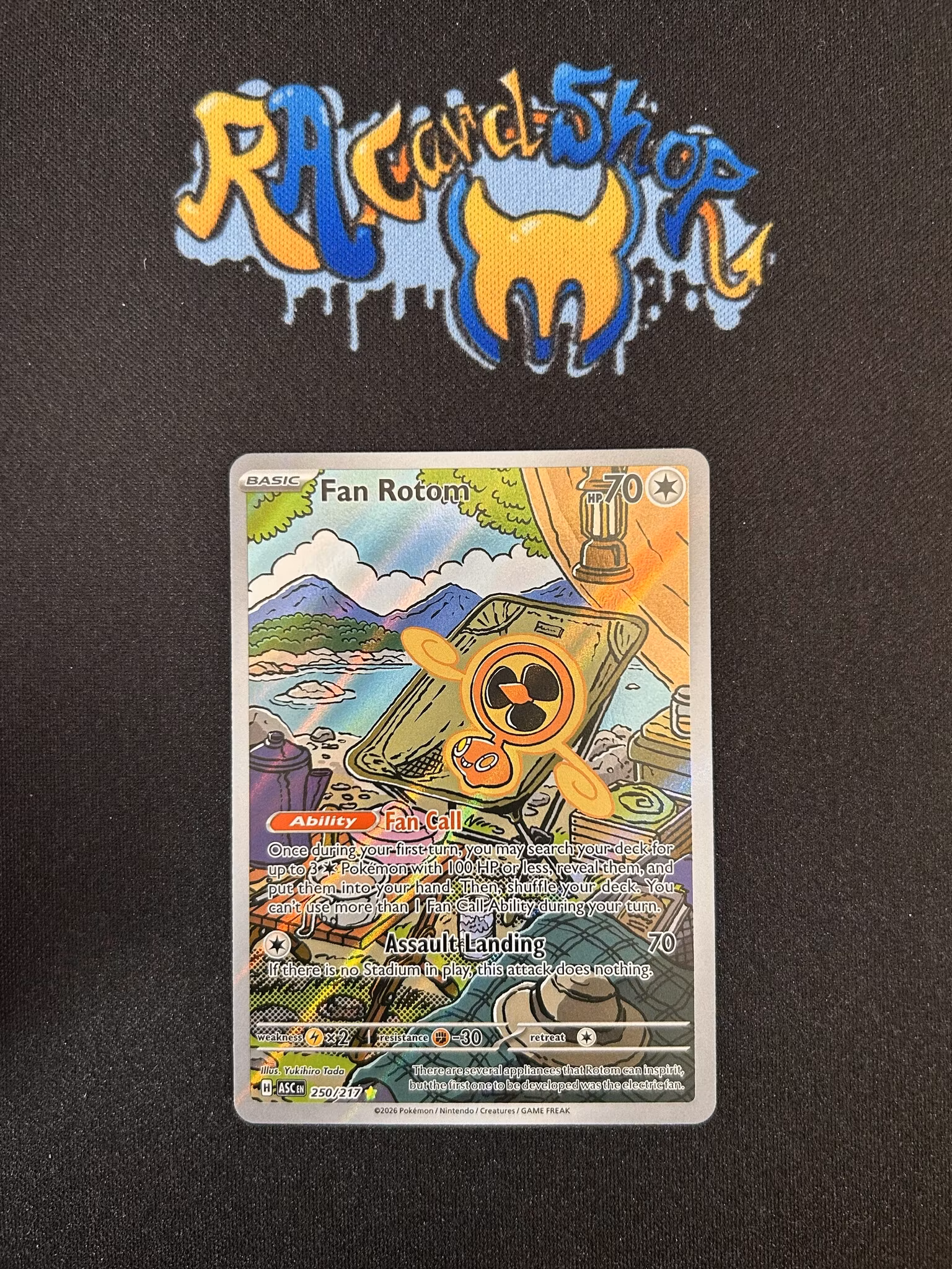 Fan Rotom Illustration Rare 250/217 Ascended Heroes Pokemon