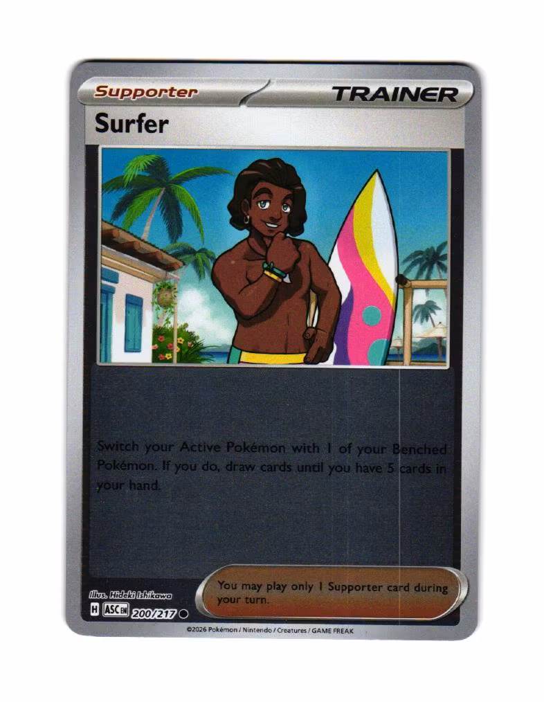 Surfer Reverse Holo Common 200/217 Ascended Heroes Pokemon