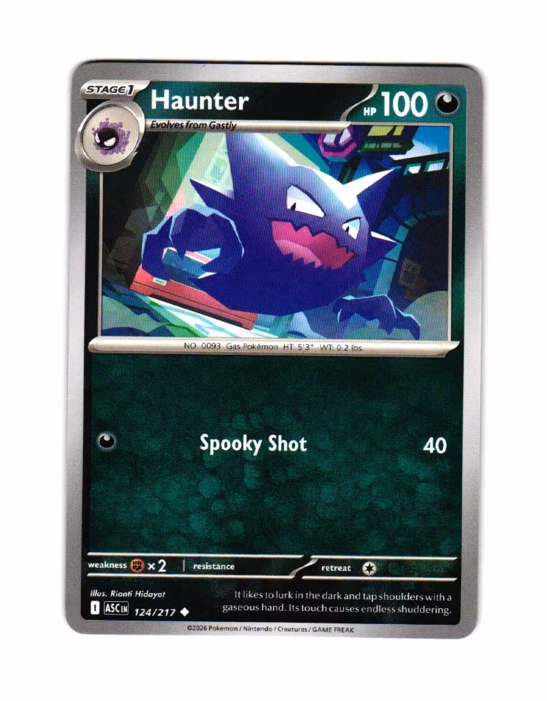 Haunter Uncommon 124/217 Ascended Heroes Pokemon