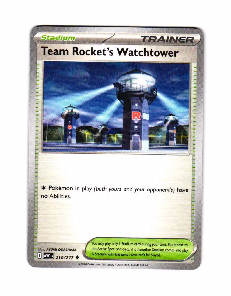 Team Rockets Watchtower Uncommon 210/217 Ascended Heroes Pokemon