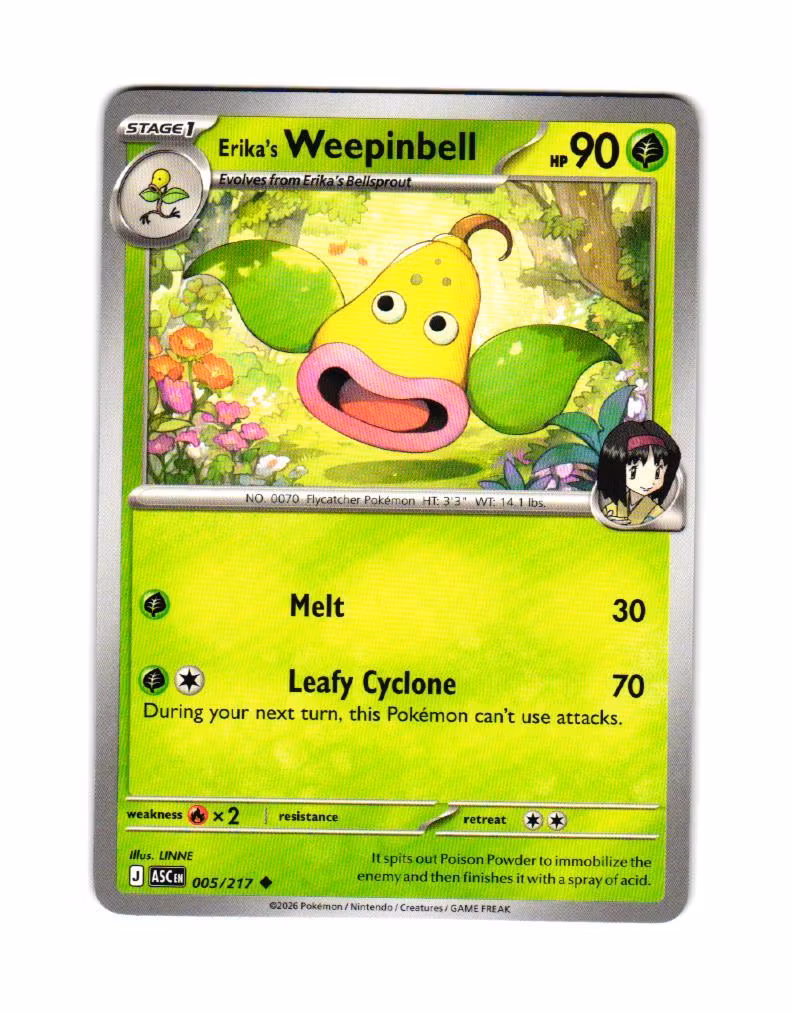 Erikas Weepinbell Uncommon 005/217 Ascended Heroes Pokemon