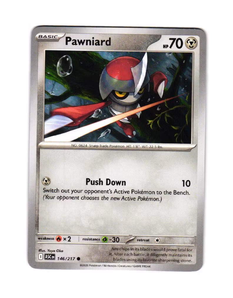 Pawniard Common 146/217 Ascended Heroes Pokemon