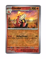 Crocalor Reverse Holo Uncommon 024/182 Paradox Rift Pokemon