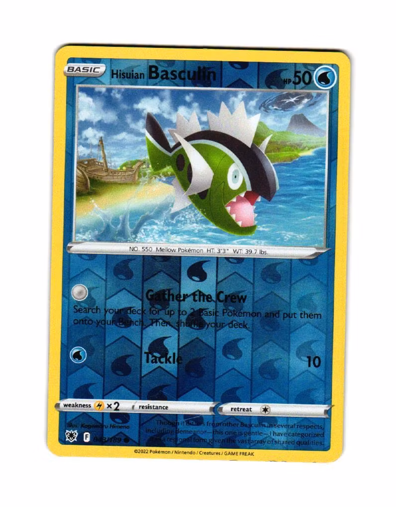 Hisuian Basculin Reverse Holo Common 043/189 Astral Radiance Pokemon