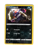 Crogunk Reverse Holo Common 123/202 Sword & Shield Pokemon