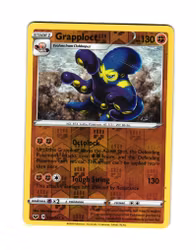 Grapploct Reverse Holo Rare 113/202 Sword & Shield Pokemon