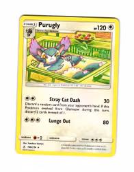 Purugly Rare 160/214 Unbroken Bonds Pokemon Illustratör Tomokazu Komiya