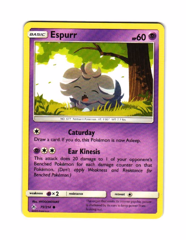 Espurr Common 79/214 Unbroken Bonds Pokemon