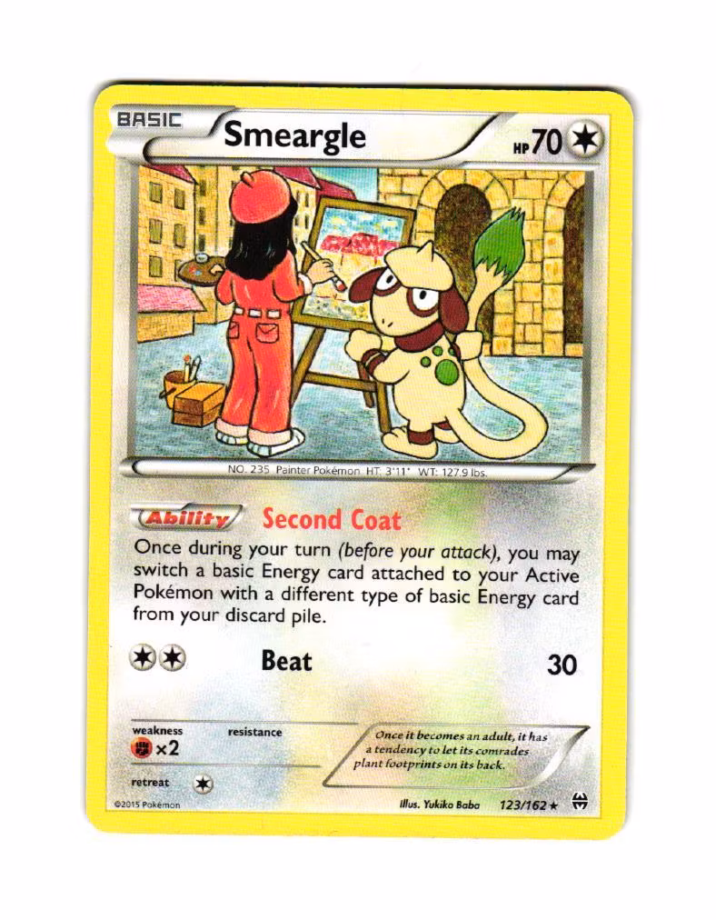 Smeargle Rare 123/162 BREAKthrough Pokemon