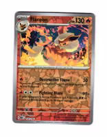 Flareon Reverse Holo Rare 136/165 Pokemon 151