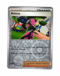 Atticus Reverse Holo Uncommon 077/091 Paldean Fates Pokemon