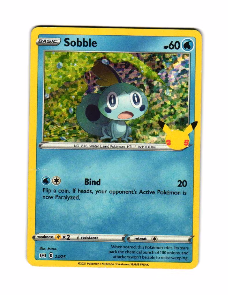 Sobble Holo 24/25 25th Anniversary McDonalds 2021