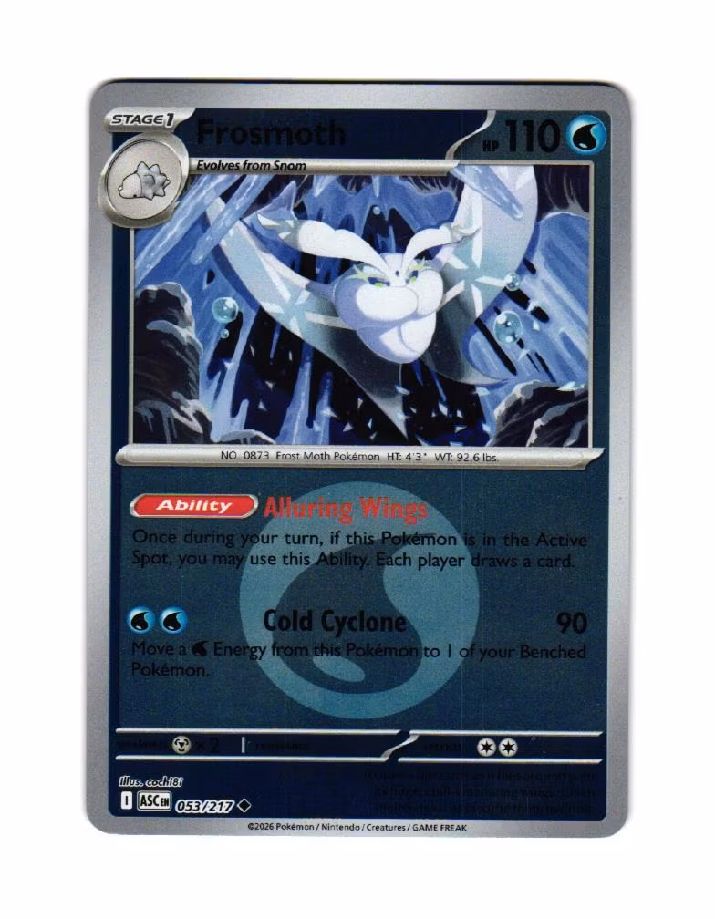 Frosmoth Reverse Holo Uncommon 053/217 Ascended Heroes Pokemon