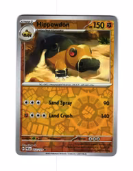 Hippowdon Reverse Holo Common 053/133 Prismatic Evolutions Pokemon