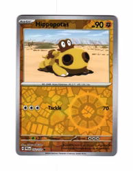Hippopotas Reverse Holo Common 052/133 Prismatic Evolutions Pokemon