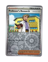 Professors Research Reverse Holo Common 122/133 Prismatic Evolutions Pokemon