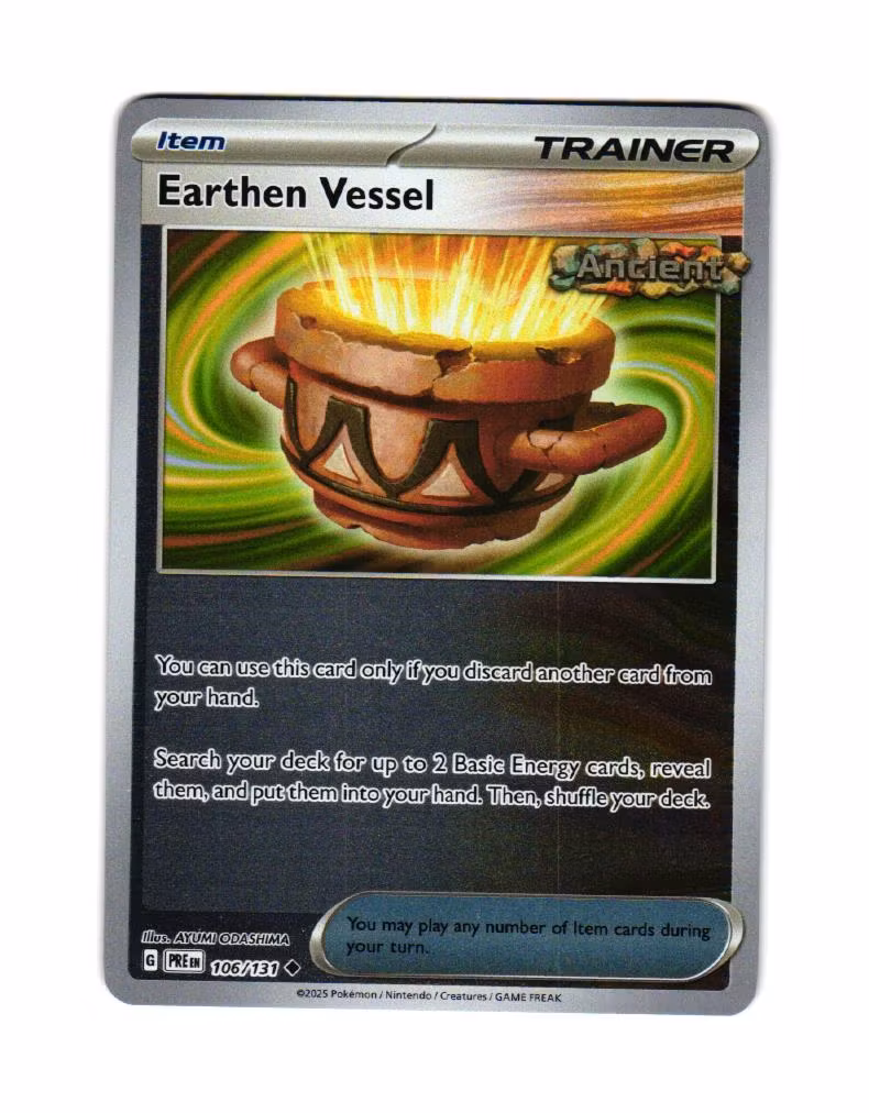 Earthen Vessel Reverse Holo Uncommon 106/133 Prismatic Evolutions Pokemon