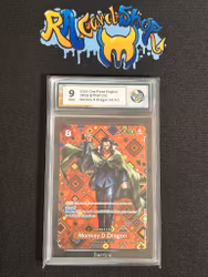 Monkey.D.Dragon Alt Art Op09 015 Graded Card 9 Rauk Card