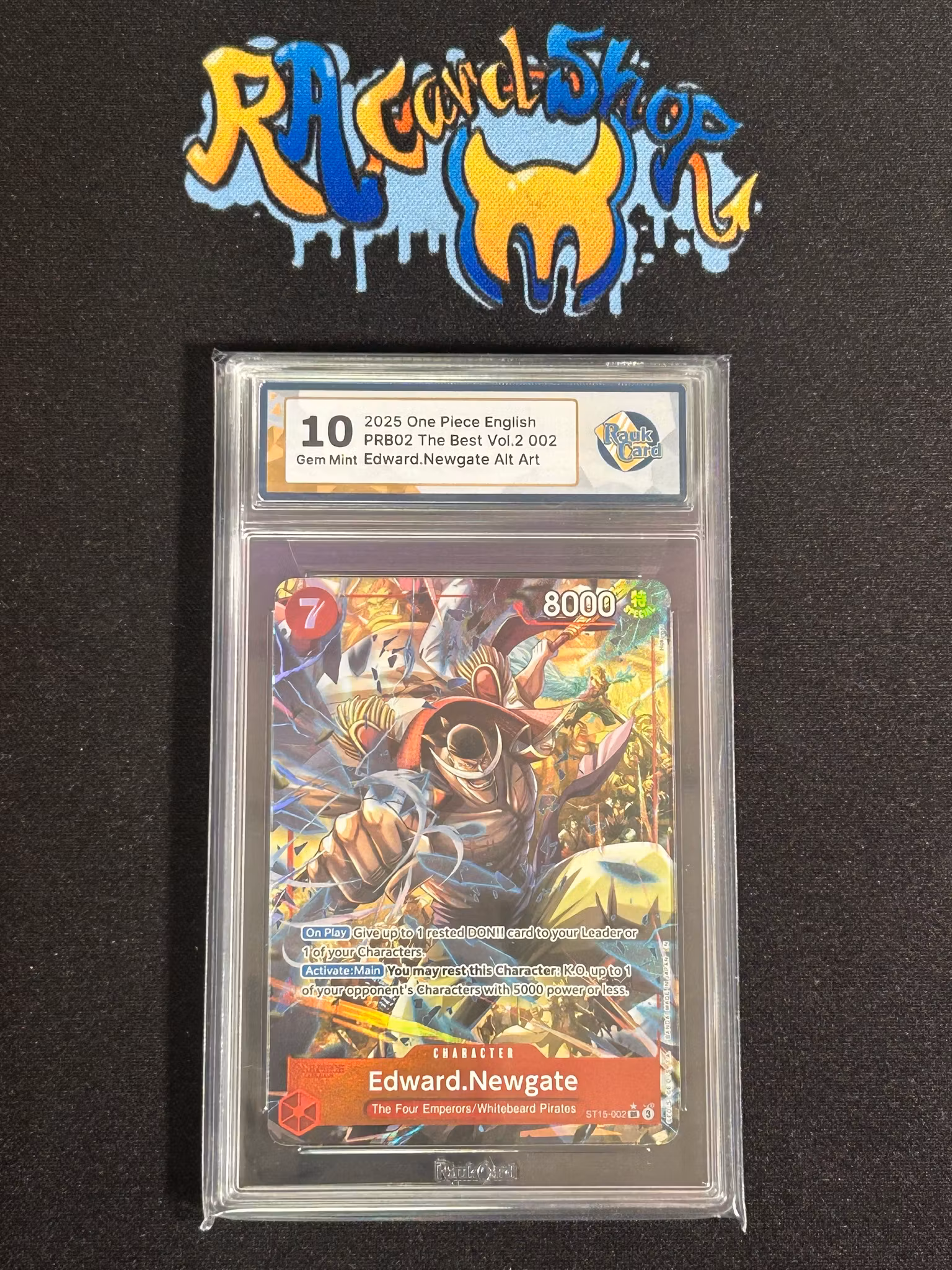 Edward Newgate Alt Art ST15 002 Graded Card 10 Rauk Card