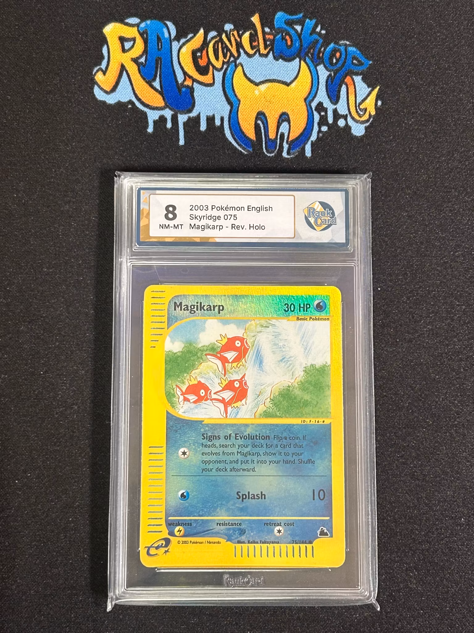Magikarp Reverse Holo 075 Skyrige Graded Card 8 Rauk Card