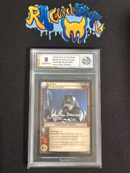 Baruk Khazad 4C49 Battle of Helms Deep Singed By John Davies Graded Card 8 Rauk Card