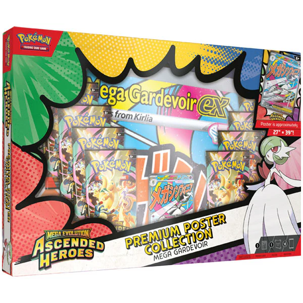 Mega Gardevoir Ascended Heroes Premium Poster Collection Premium Collection Box Pokemon
