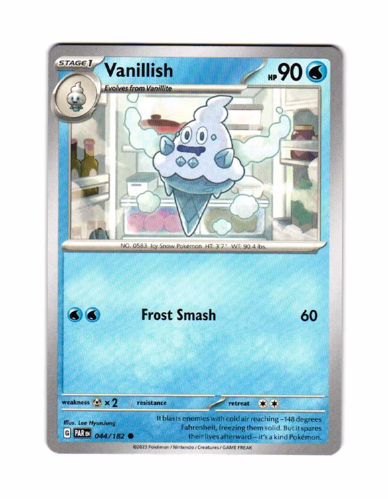 Vanillish Common 044/182 Paradox Rift Pokemon
