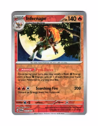 Infernape Reverse Holo Rare 033/167 Twilight Masquerade Pokemon