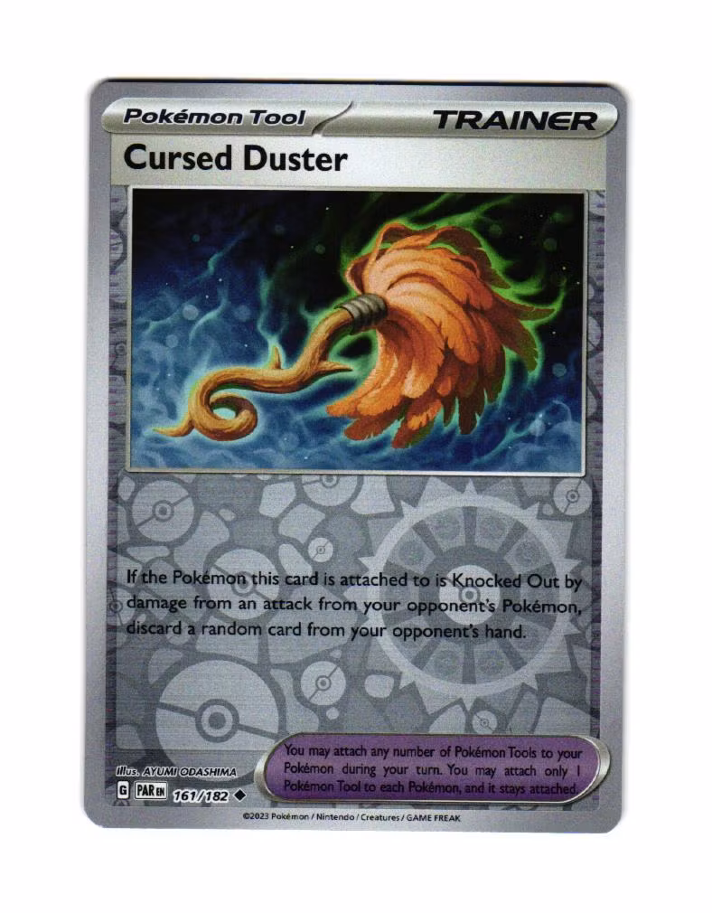 Cursed Duster Reverse Holo Uncommon 161/167 Paradox Rift Pokemon