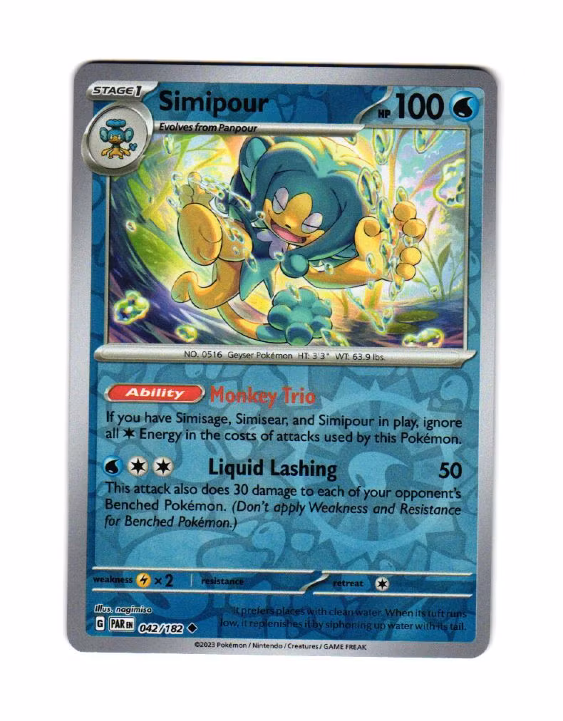 Simimpour Reverse Holo Uncommon 042/167 Twilight Masquerade Pokemon