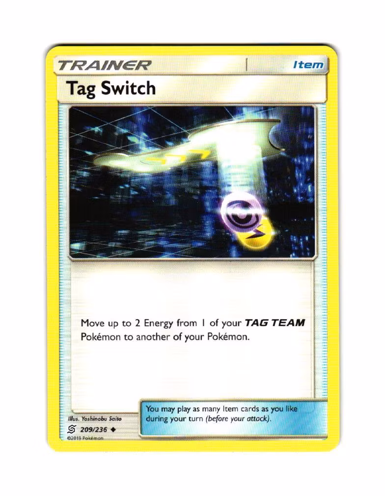 Tag Switch Uncommon 209/236 Unified Minds Pokemon