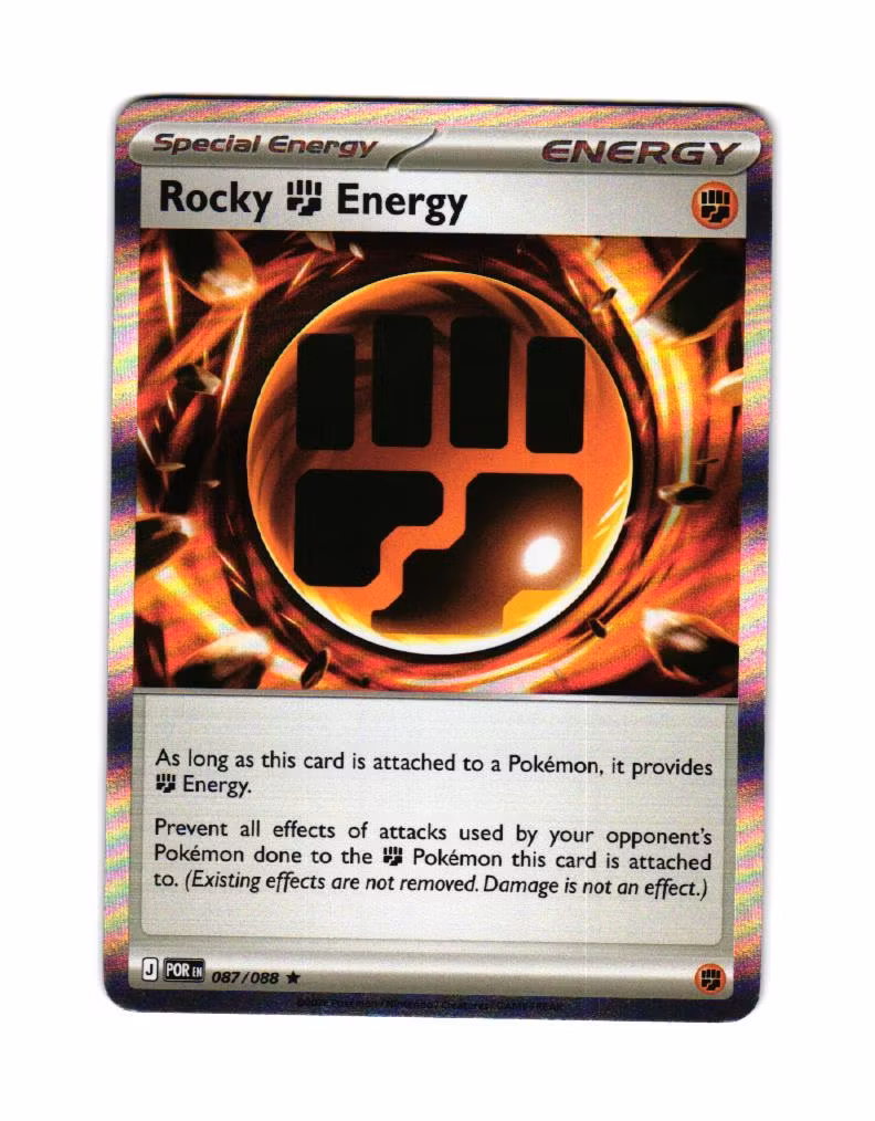 Rocky Fighting Energy Holo Rare 087/088 Perfect Order Pokemon
