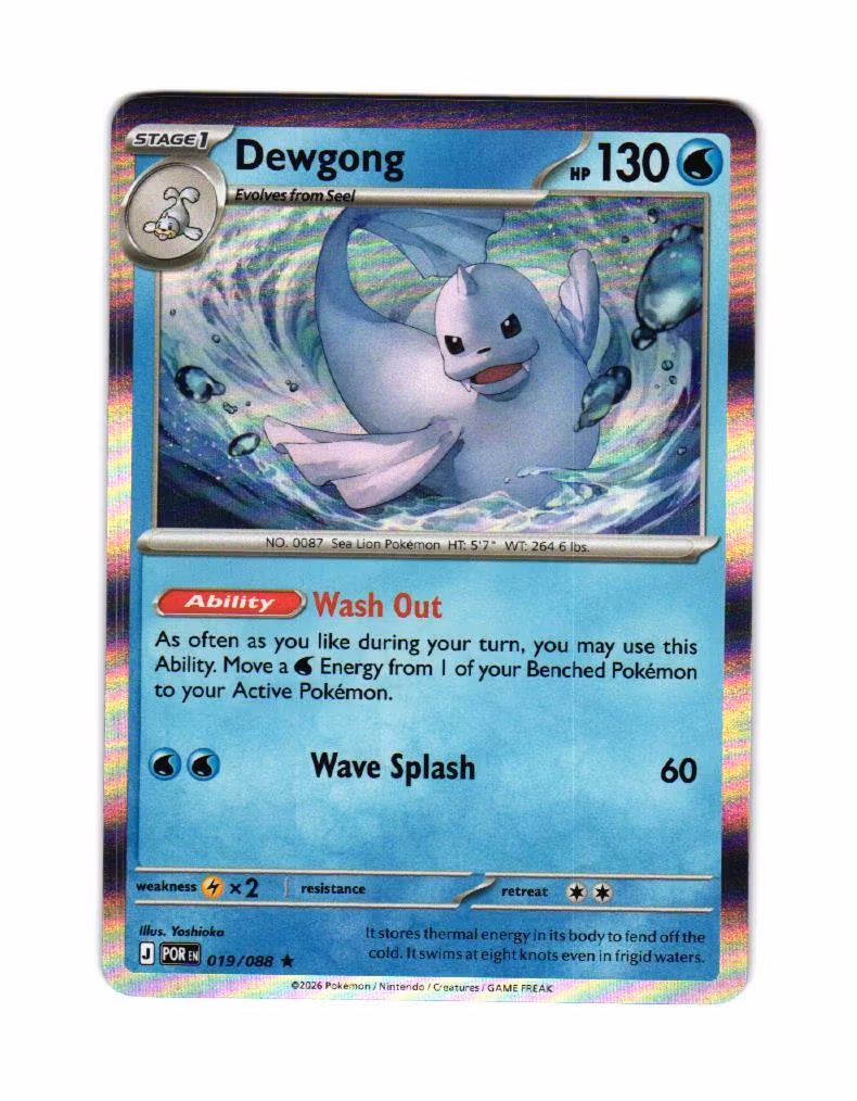 Dewgong Holo Rare 019/088 Perfect Order Pokemon