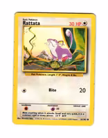 Rattata Common 61/102 Base Set Pokemon