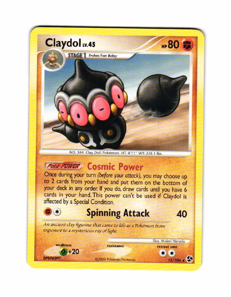 Claydol Rare 15/111 Great Encounters Pokemon