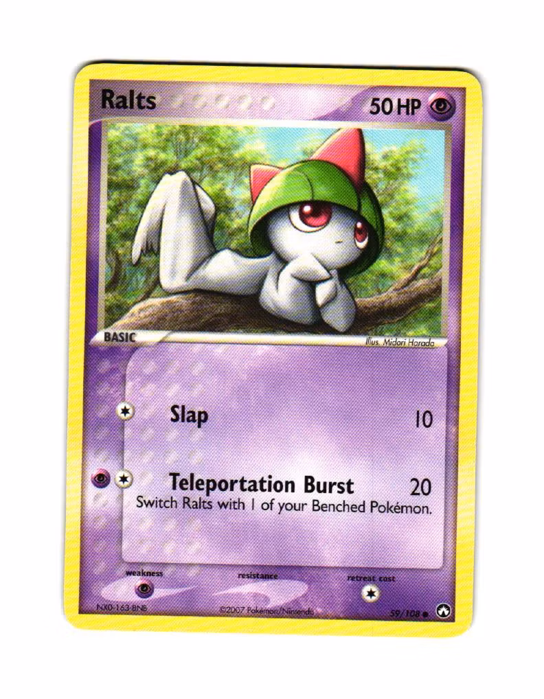 Ralts Common 59/108 EX Power Keepers Pokemon