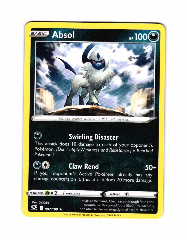 Absol Rare 097/185 Astral Radiance Pokemon