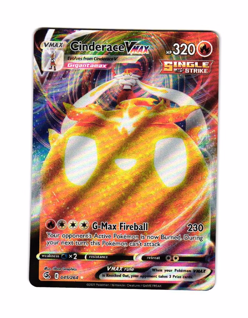 Cinderace Ultra Rare 045/264 Fusion Strike Pokemon