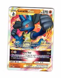 Lucario V SWSH214 Black Star Promo Pokemon
