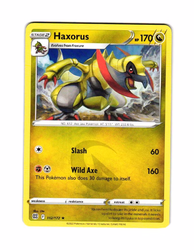 Haxorus Rare 112/172 Brilliant Stars Pokemon