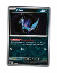 Zubat Reverse Holo Common 041/165 Pokemon 151
