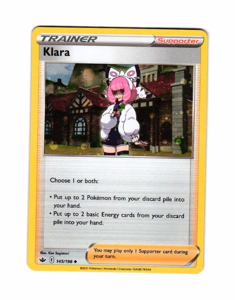 Klara Cosmic Holo Uncommon 145/198 Chilling Reign Pokemon