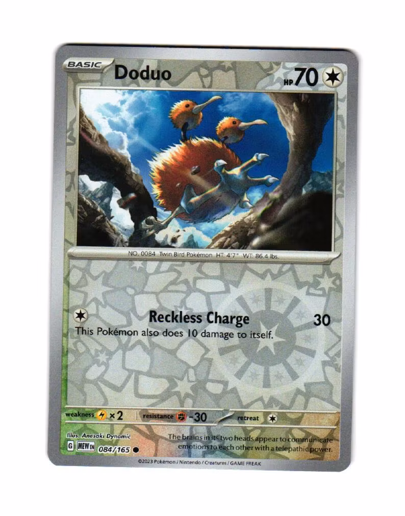 Dodou Reverse Holo Common 084/165 Pokemon 151