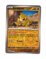 Sandshrew Reverse Holo Common 027/165 Pokemon 151