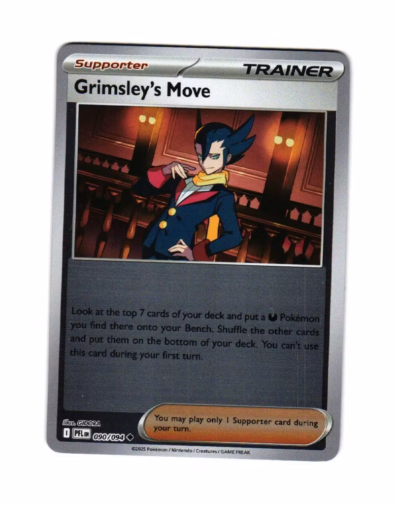 Grimsleys Move Reverse Holo Uncommon 090/217 Ascended Heroes Pokemon